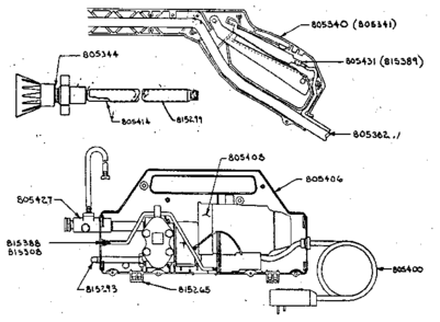 Replacement Parts Diagram and Parts List for 800083  Craftsman Pressure Washer