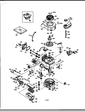 Replacement Parts Diagram and Parts List for 143973500  Craftsman Engine