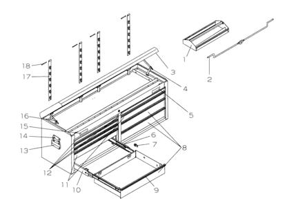 Part Location Diagram of 18197-DTY Craftsman 2