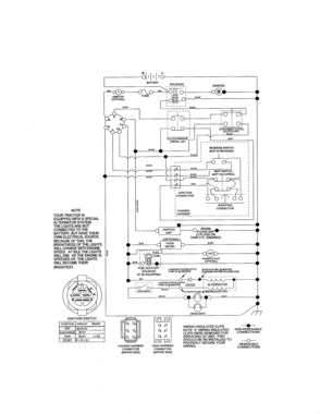 Schematic Diagram Diagram and Parts List for 917203900  Craftsman Lawn Tractor