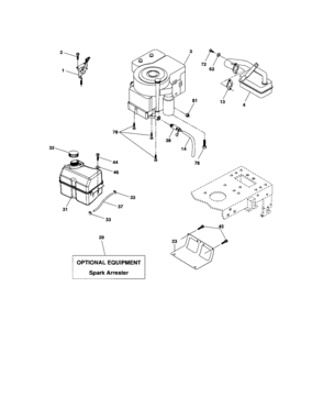 Engine Diagram and Parts List for 917275753  Craftsman Lawn Tractor
