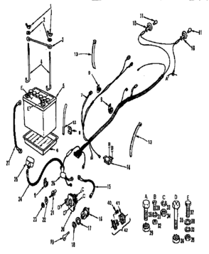 Part Location Diagram of 3258J Craftsman Lawn tractor ignition switch nut