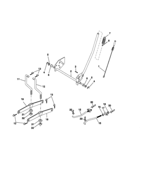 Lift Diagram and Parts List for 917276392  Craftsman Lawn Tractor