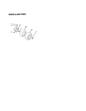 Wheels And Tires Diagram and Parts List for 917270530  Craftsman Lawn Tractor