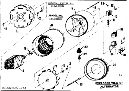 Part Location Diagram of 37816 Generac OBS STATOR ASM