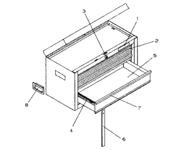 Tool Chest Diagram and Parts List for 706127280  Craftsman Tool Stand & Cart