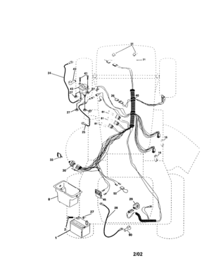 Electrical Diagram and Parts List for 917272083  Craftsman Lawn Tractor