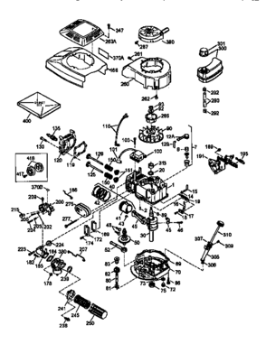Engine 143.966010 (71/143) Diagram and Parts List for 143966010  Craftsman Engine