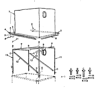 Canopy Diagram and Parts List for 91725360  Craftsman Lawn Tractor