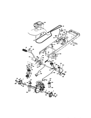 Ground Drive Diagram and Parts List for 917276864  Craftsman Lawn Tractor