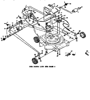 Handle Assembly Diagram and Parts List for 131973112  Craftsman Lawn Mower