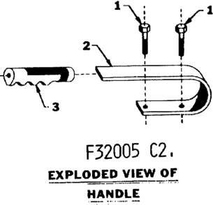 Handle Diagram and Parts List for 58032005  Craftsman Engine