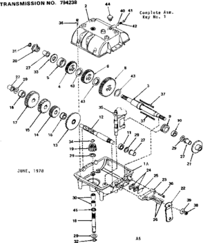 Replacement Parts Diagram and Parts List for 143794238  Craftsman Lawn Tractor