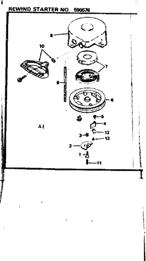 Part Location Diagram of 590577 Craftsman Starter housing