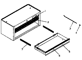 Chest Diagram and Parts List for 706651202  Craftsman Tool Stand & Cart