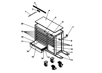 Part Location Diagram of 16772-ENCS Craftsman Bracket-actuator