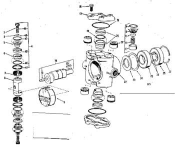 Crankshaft Diagram and Parts List for 471447120  Craftsman Pressure Washer
