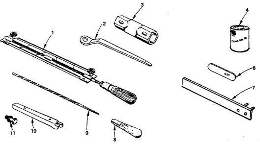Maintenance Kit Diagram and Parts List for 917353710  Craftsman Chainsaw