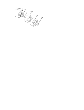 Wheels And Tires Diagram and Parts List for 917273661  Craftsman Lawn Tractor