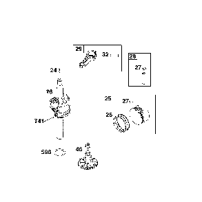 Part Location Diagram of 593291 Briggs and Stratton Shim-end play