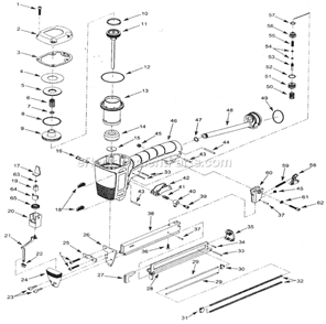 Part Location Diagram of SC20515.00 DeWALT COVER