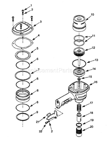 Page A Diagram and Parts List for 351182930  Craftsman Nailer