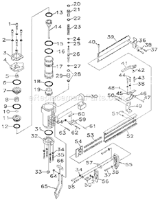 Page A Diagram and Parts List for 351183150  Craftsman Nailer