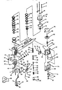 Part Location Diagram of UNAV3 Craftsman Trigger Rebuild Kit