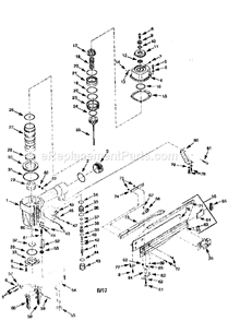 Page A Diagram and Parts List for 351183650  Craftsman Nailer