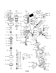 Page A Diagram and Parts List for 351184440  Craftsman Nailer