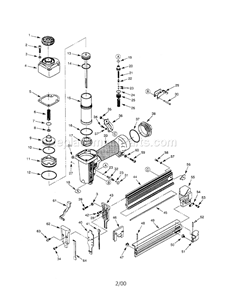 Page A Diagram and Parts List for 351184540  Craftsman Nailer