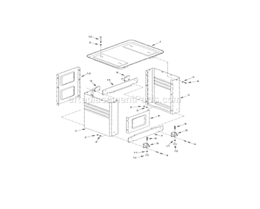 Mill Drill Stand Diagram and Parts List for 351211970  Craftsman Drill Press