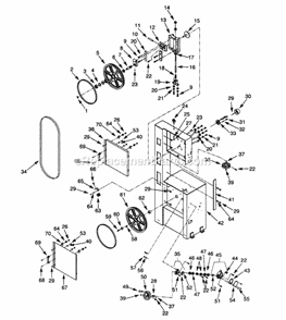 Part Location Diagram of STD315555 Craftsman 6005 Brg