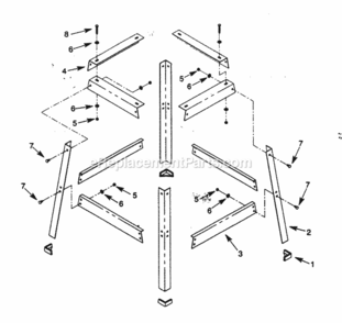 Part Location Diagram of STD835050 Craftsman Capacitor Screw