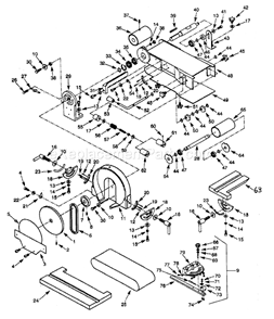 Sander / Grinder Diagram and Parts List for 351215120  Craftsman Sander Polisher