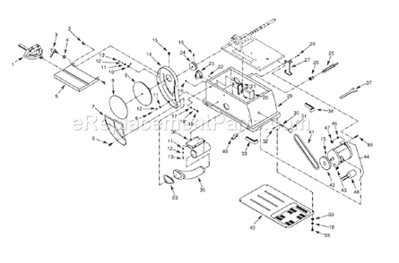 Disc Section Diagram and Parts List for 351215141  Craftsman Sander Polisher