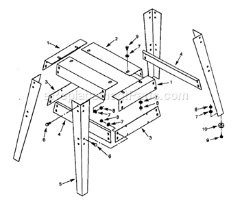 Stand Diagram and Parts List for 351215180  Craftsman Sander Polisher
