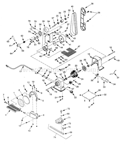 Sander Diagram and Parts List for 351215421  Craftsman Sander Polisher