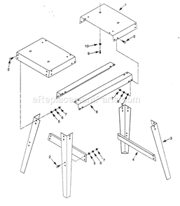 Page B Diagram and Parts List for 351217120  Craftsman Lathe