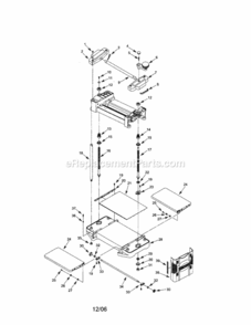 Page A Diagram and Parts List for 351217580  Craftsman Planer Jointer