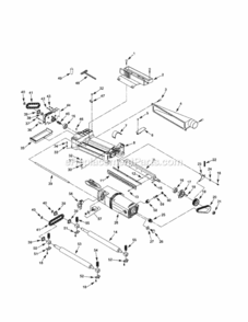 Page B Diagram and Parts List for 351217580  Craftsman Planer Jointer