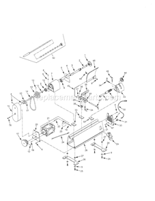 Page A Diagram and Parts List for 351221060  Craftsman Lathe