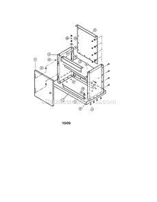 Stand Diagram and Parts List for 351224010  Craftsman Band Saw