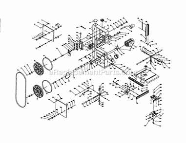 Band Saw Diagram and Parts List for 351224010  Craftsman Band Saw