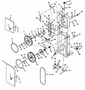 Part Location Diagram of 3610.00 Craftsman Tension Support