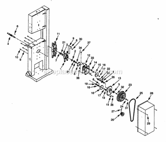 Part Location Diagram of 8338.00 Craftsman Dowel Pin