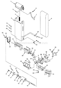 Belt Assy Diagram and Parts List for 351225000  Craftsman Sander Polisher