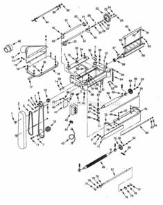 Page B Diagram and Parts List for 351226220  Craftsman Planer Jointer
