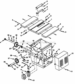 Part Location Diagram of 15097.00 Craftsman Switch Box
