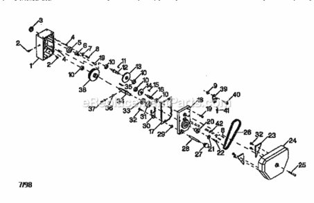 Page A Diagram and Parts List for 351233741  Craftsman Planer Jointer